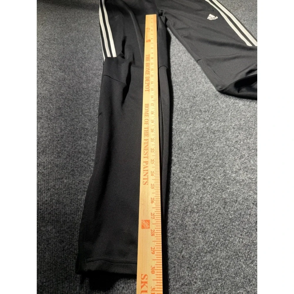 Adidas Tiro 17 Training Pants Mens Medium Black White Striped Soccer Joggers